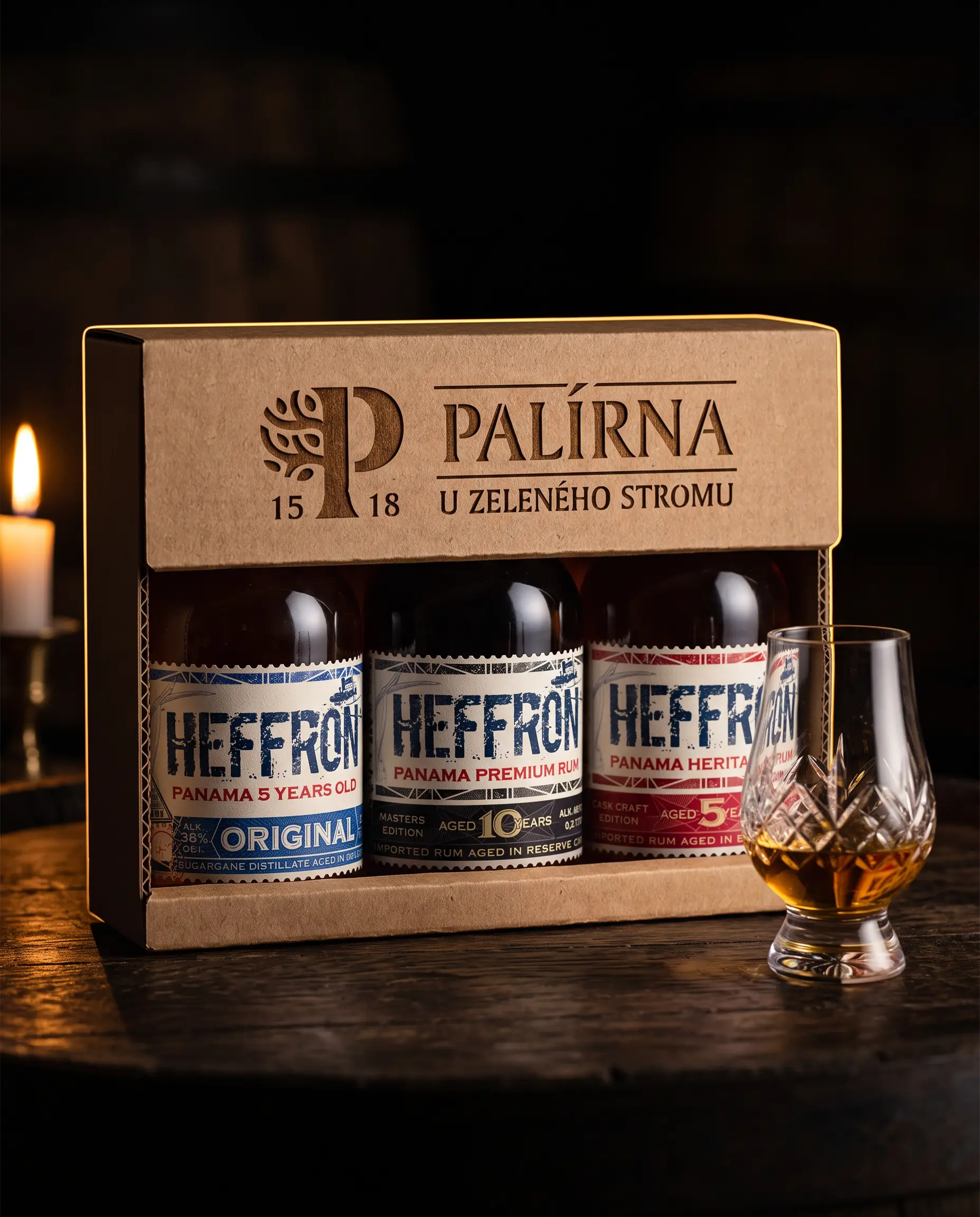 Heffron Degustační Sada 3×0,2l 38,67% GB